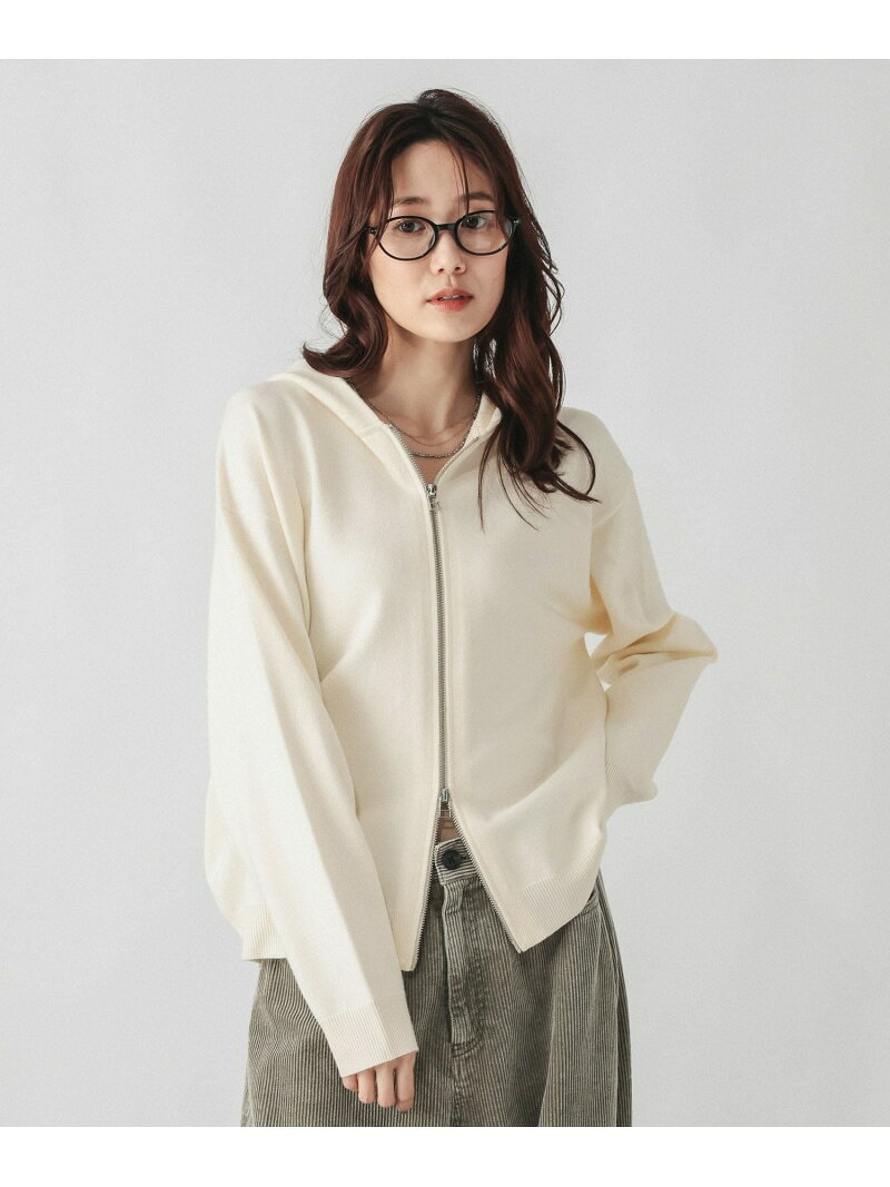 カシミヤタッチZIPパーカー/1063247 GLOBAL WORK グローバルワーク トップス ニット ホワイト ブラウン イエロー レッド【送料無料】[Rakuten Fashion] globalwork-10024501 GLOBAL WORK/グローバルワーク パッケージ画像