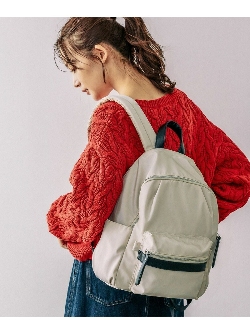 撥水軽量10ポケリュックミドル/136368 GLOBAL WORK グローバルワーク バッグ リュック・バックパック ベージュ ブラウン ブラック ホワイト グレー【送料無料】[Rakuten Fashion] globalwork-10019517 GLOBAL WORK/グローバルワーク サンプル画像2