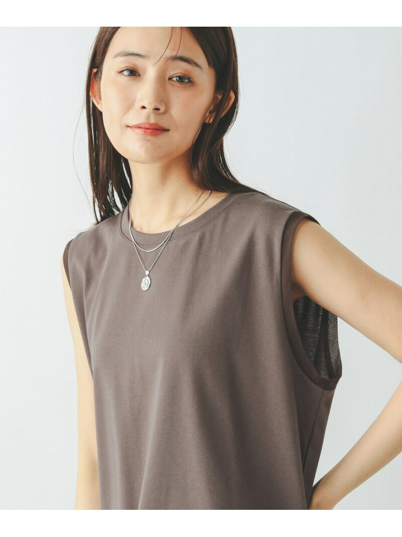 【SALE／40%OFF】汗染み軽減シフォンノースリーブ/497054 GLOBAL WORK グローバルワーク トップス カットソー・Tシャツ グレー ブラック ネイビー ブラウン【RBA_E】[Rakuten Fashion] globalwork-10021319 GLOBAL WORK/グローバルワーク サンプル画像3