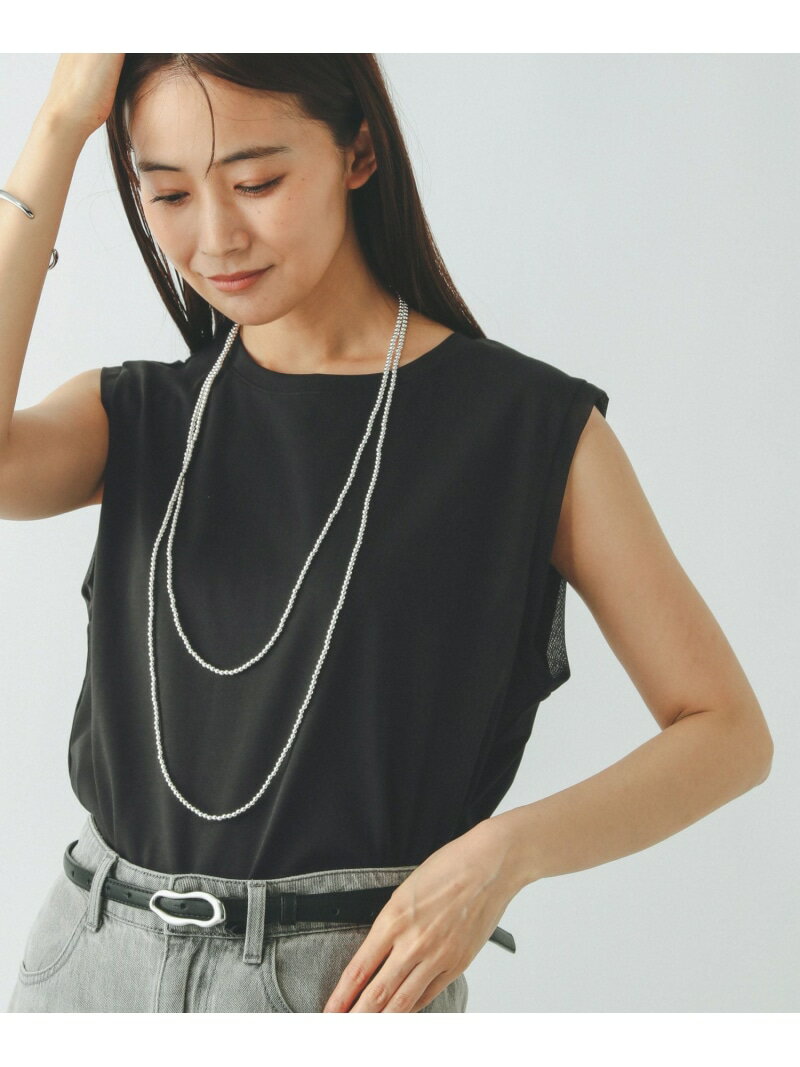 【SALE／40%OFF】汗染み軽減シフォンノースリーブ/497054 GLOBAL WORK グローバルワーク トップス カットソー・Tシャツ グレー ブラック ネイビー ブラウン【RBA_E】[Rakuten Fashion]のサムネイル