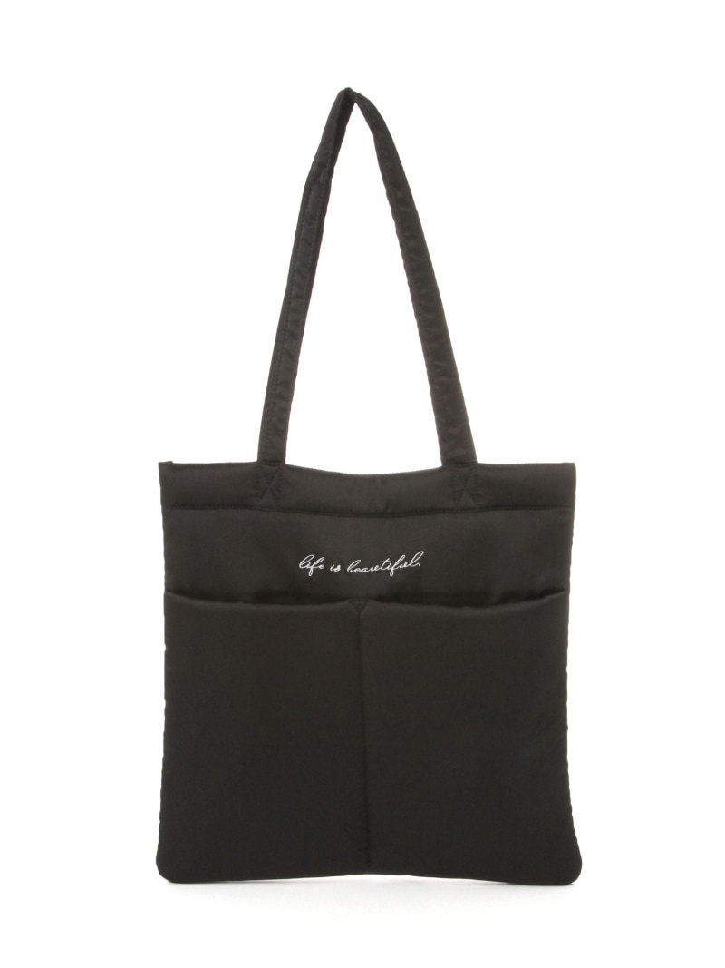 フワフワ中綿トート/1068067 GLOBAL WORK グローバルワーク バッグ トートバッグ グレー ピンク ブラック ベージュ[Rakuten Fashion] globalwork-10024516 GLOBAL WORK/グローバルワーク パッケージ画像