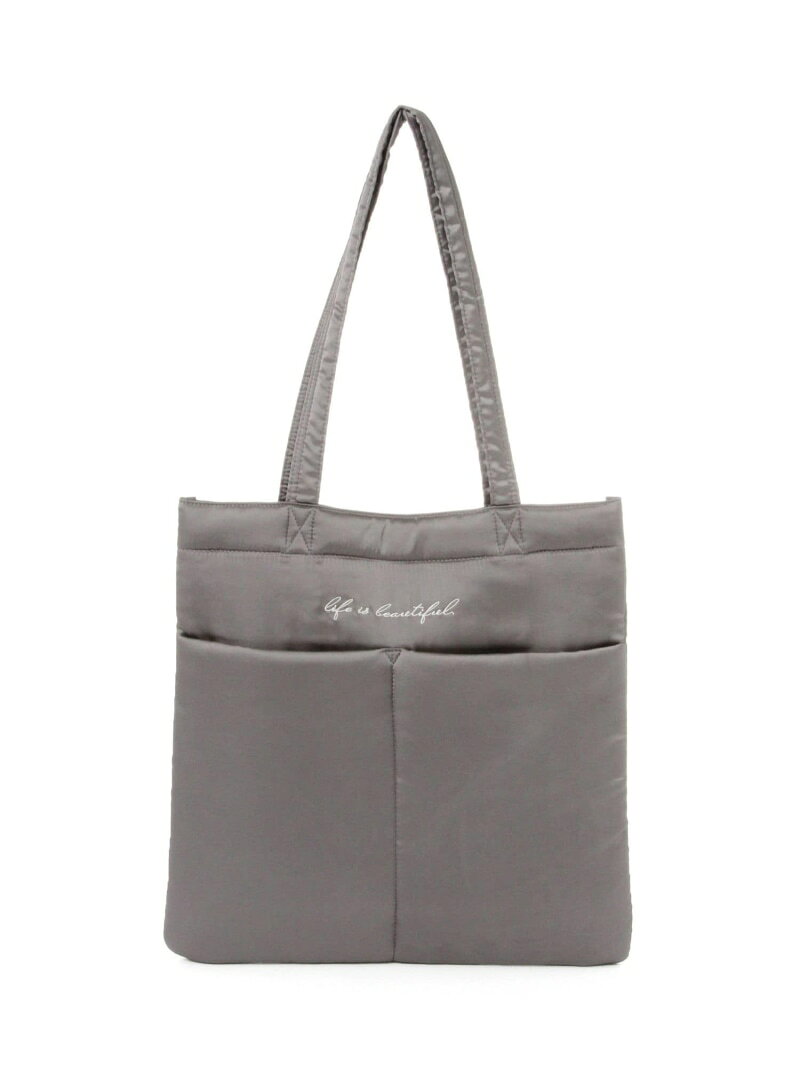 フワフワ中綿トート/1068067 GLOBAL WORK グローバルワーク バッグ トートバッグ グレー ピンク ブラック ベージュ[Rakuten Fashion] globalwork-10024516 GLOBAL WORK/グローバルワーク サンプル画像3