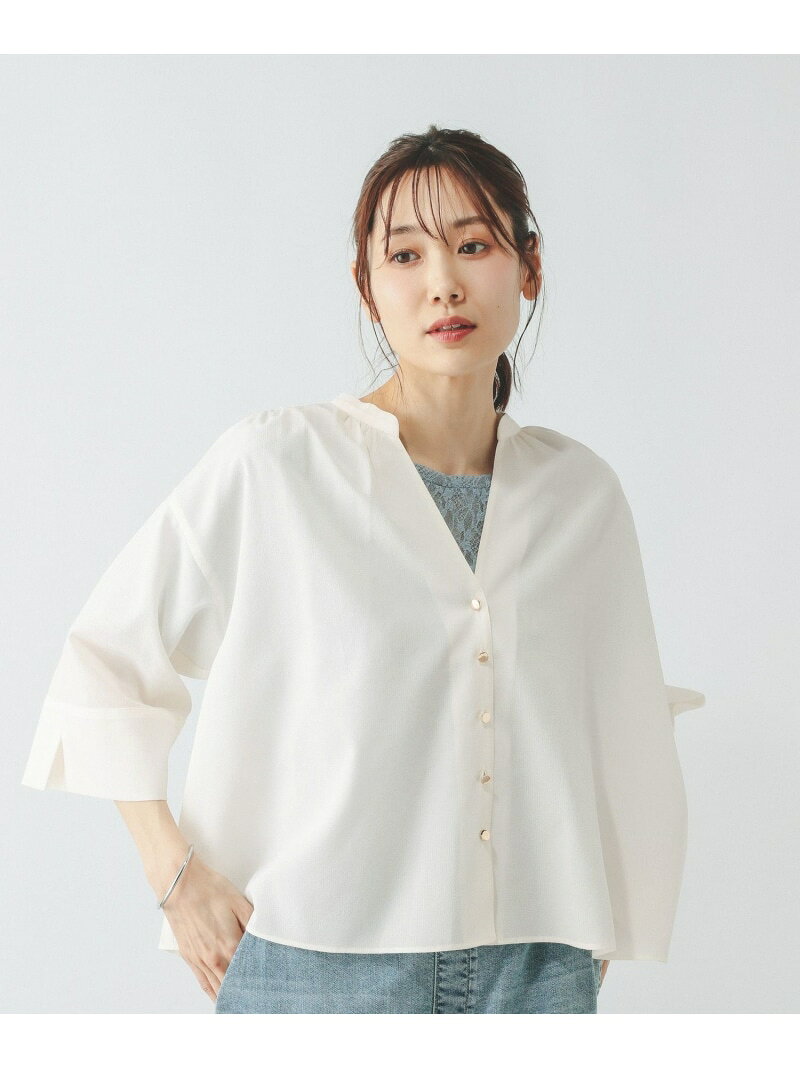 【SALE／30%OFF】Airy Breezeカーデブラウス/636699 GLOBAL WORK グローバルワーク トップス シャツ・ブラウス ブルー グレー ホワイト【RBA_E】[Rakuten Fashion] globalwork-10023381 GLOBAL WORK/グローバルワーク サンプル画像2