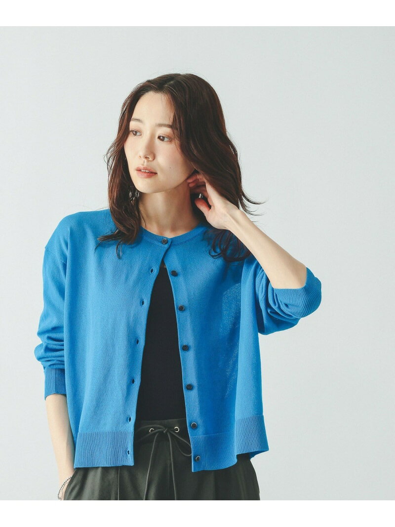 【SALE／30%OFF】リネン混シアークルーカーディガン/650272 GLOBAL WORK グローバルワーク トップス カーディガン ホワイト ブラック ブルー【RBA_E】[Rakuten Fashion] globalwork-10023380 GLOBAL WORK/グローバルワーク サンプル画像3