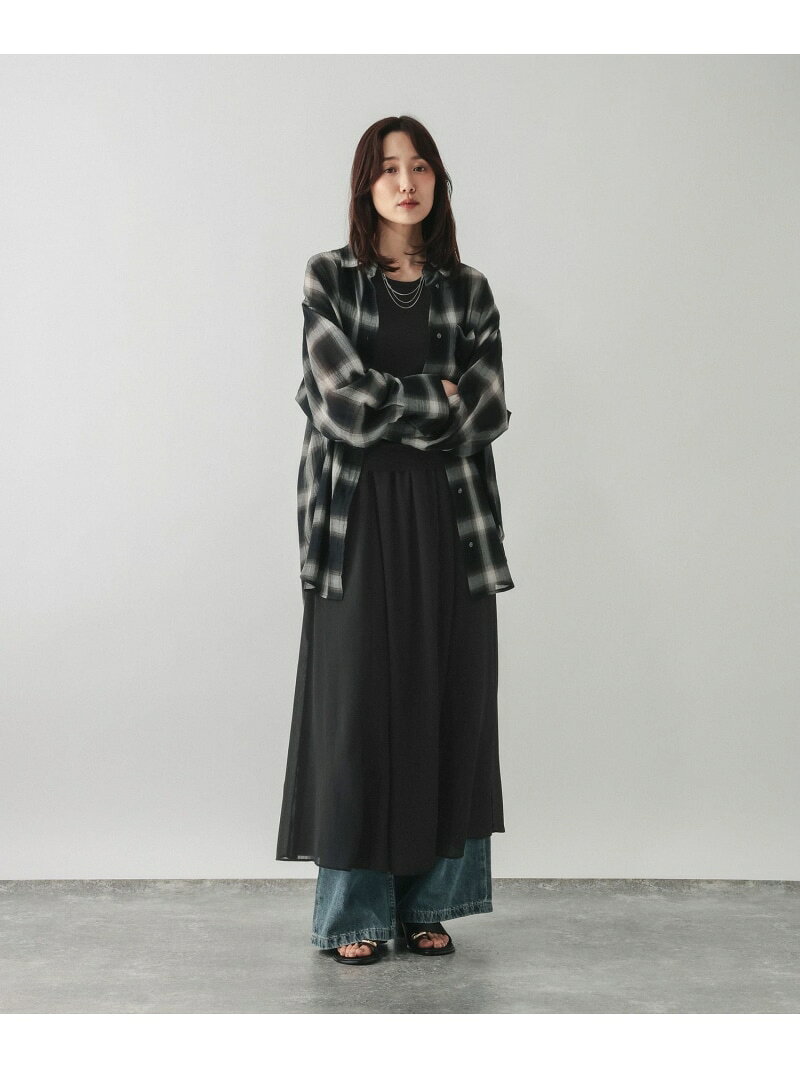 【SALE／50%OFF】ドッキングノースリーブワンピース/1056955 GLOBAL WORK グローバルワーク ワンピース・ドレス ワンピース ブラック【RBA_E】【送料無料】[Rakuten Fashion] globalwork-10024135 GLOBAL WORK/グローバルワーク サンプル画像3