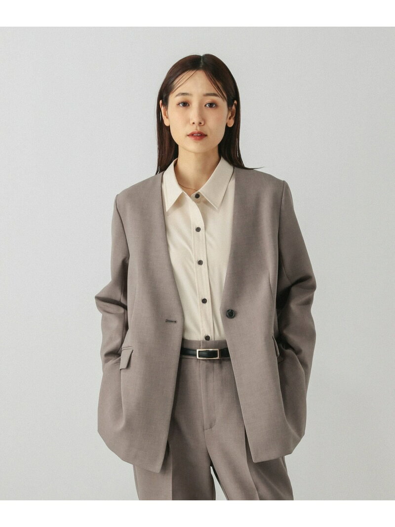 【SALE／20%OFF】ウツクシルエットWクロスジャケット/603985 GLOBAL WORK グローバルワーク ジャケット・アウター テーラードジャケット・ブレザー グレー ブラウン ブラック【RBA_E】【送料無料】[Rakuten Fashion] globalwork-10022545 GLOBAL WORK/グローバルワーク サンプル画像3
