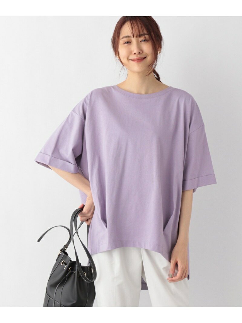 【SALE／60%OFF】(W)USAコットンタックコクーンT GLOBAL WORK グローバルワーク トップス カットソー・Tシャツ ホワイト イエロー グレー パープル ブラック【RBA_E】[Rakuten Fashion]