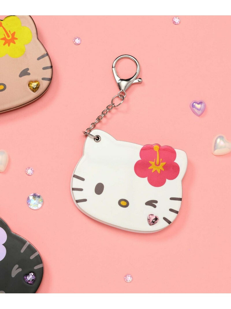 HELLO KITTY/スライドミラー/595369 GLOBAL WORK グローバルワーク ファッション雑貨 チャーム・キーチェーン ブラック[Rakuten Fashion]のサムネイル