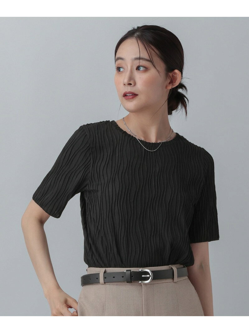 【SALE／30%OFF】MATINEE LINE/ナミナミストライプ半袖T/658131 GLOBAL WORK グローバルワーク トップス カットソー・Tシャツ ブラック ホワイト ブラウン【RBA_E】[Rakuten Fashion] globalwork-10023147 GLOBAL WORK/グローバルワーク サンプル画像3