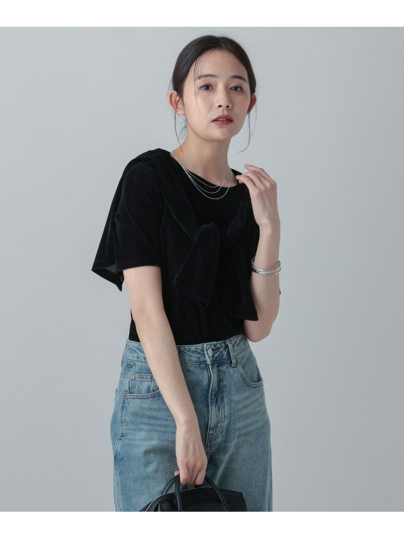 樂天商城 - MATINEE LINE/シアーベロア半袖T/658132 GLOBAL WORK グローバルワーク トップス カットソー・Tシャツ ブラック ピンク ブラウン[Rakuten Fashion]