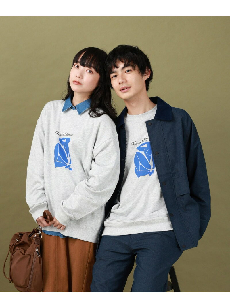 【SALE／50%OFF】ATELIER GLOBAL WORK/ミニ裏毛プルオーバー/591534 GLOBAL WORK グローバルワーク トップス カットソー・Tシャツ グレー ホワイト ブラック【RBA_E】[Rakuten Fashion] globalwork-10021783 GLOBAL WORK/グローバルワーク サンプル画像3