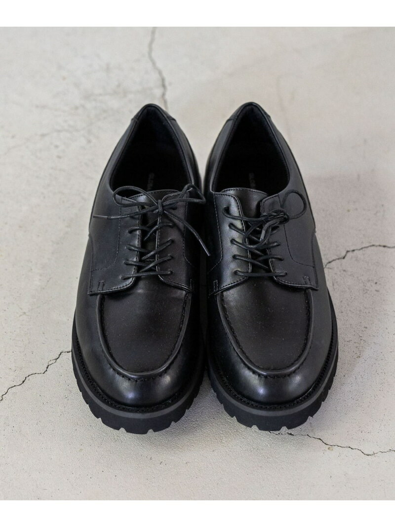 らくっション撥水レザーシューズ/572273 GLOBAL WORK グローバルワーク シューズ・靴 レースアップ・ドレスシューズ ブラック【送料無料】[Rakuten Fashion]
