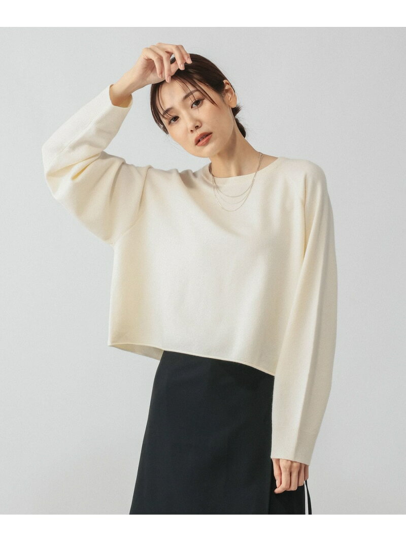 カシミヤタッチクルーネップルオーバー/758685 GLOBAL WORK グローバルワーク トップス ニット ホワイト ワインレッド ピンク ネイビー【送料無料】[Rakuten Fashion] globalwork-10024493 GLOBAL WORK/グローバルワーク サンプル画像2
