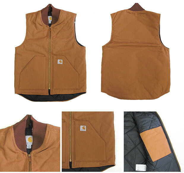 【楽天市場】Carhartt カーハート ベスト V01 ダック ベスト 裏地 キルティング DUCK VEST 【送料無料・メール便不可