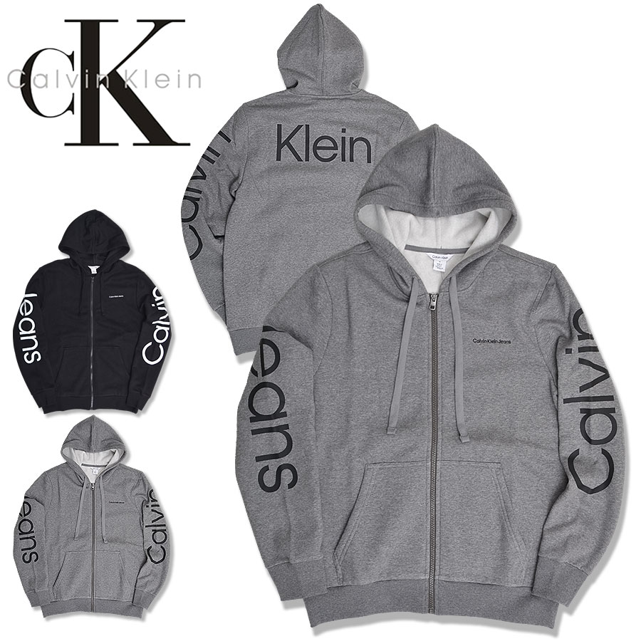 カルバンクライン cK パーカー フーディー   グレー Calvin Klein（カルバン・クライン） スウェットパーカー レディース