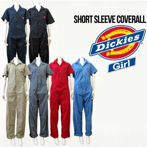 Dickies Lady's/GIRL 3399/33999 【ディッキーズレディース/ガール】半袖つなぎ・カバーオール SHORT SLEEVE COVERALL ワークウェア 作業着 作業服 つなぎ レディースサイズ おしゃれ