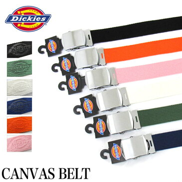 【メール便配送】Dickies ディッキーズ ベルト DS275ZGロゴワークキャンバスベルト / ガチャベルトLOGO WORK CANVAS BELT 【メンズ・レディース】