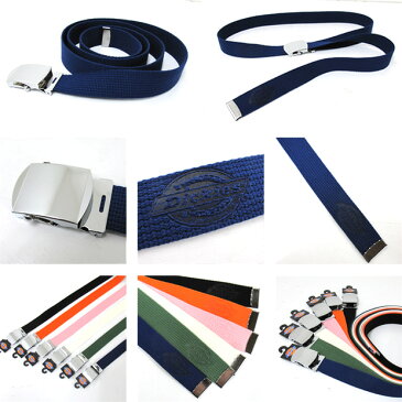 【メール便配送】Dickies ディッキーズ ベルト DS275ZGロゴワークキャンバスベルト / ガチャベルトLOGO WORK CANVAS BELT 【メンズ・レディース】
