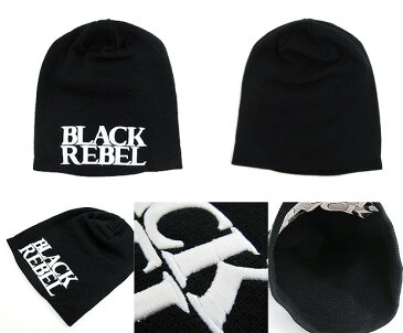 【メール便配送】BLACK REBEL ブラックレーベル ワッチキャップ ニットキャップ ニット帽 帽子 刺繍 WATCH CAP メンズ レディース