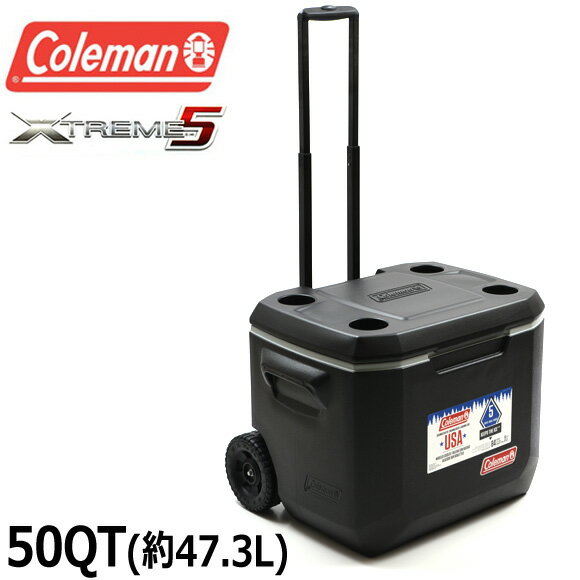 コールマン COLEMAN クーラーボックス ハードクーラー 大容量 約47L 3000005145 50QT キャスター付 エクストリーム ホイールクーラー XTREME WHEELED COOLER