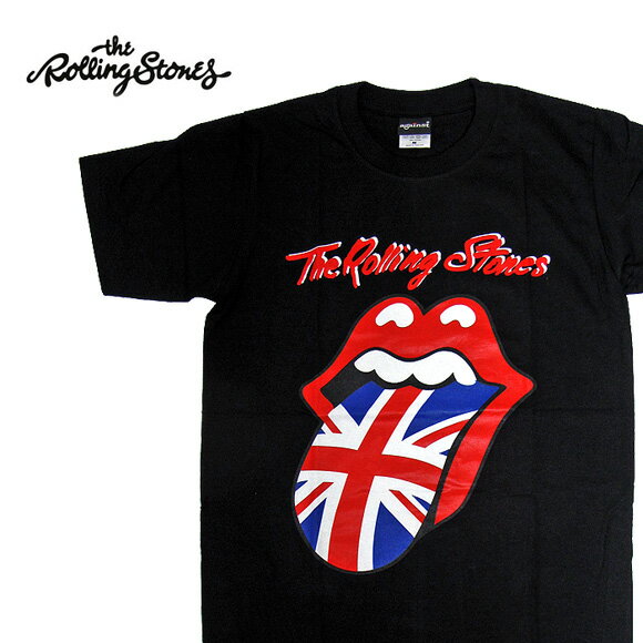 The Rolling Stones ザ・ローリング・ストーンズ バンドTシャツ 半袖 BA-0009-BK Union Jack Tongue TEE ユニオンジャックタン TEE