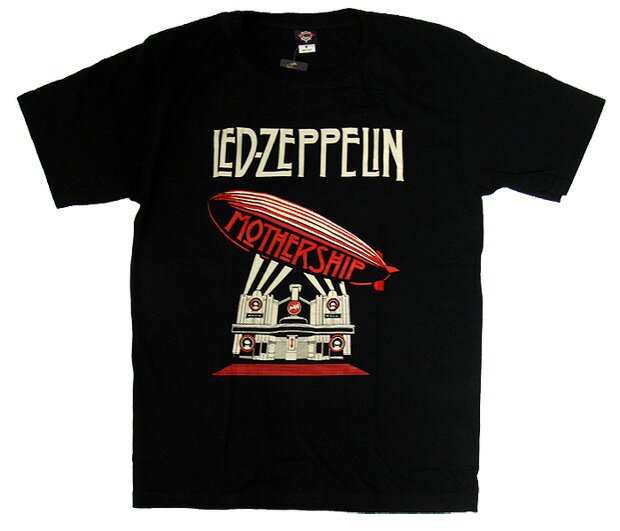 Led Zeppelin レッド・ツェッペリン バンドTシャツ 半袖 BG-0007-BK Mothership TEE マザーシップ 半袖Tシャツ