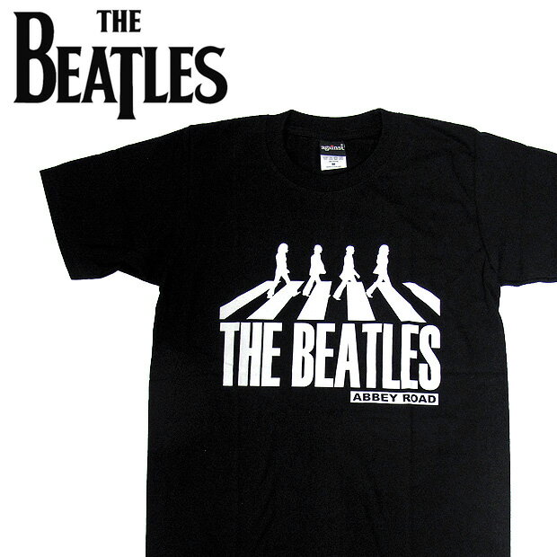 【メール便配送】THE BEATLES ビートルズ バンドTシャツ 半袖 BA-0016-BK Abbey Road TEE アビイロード 半袖Tシャツ