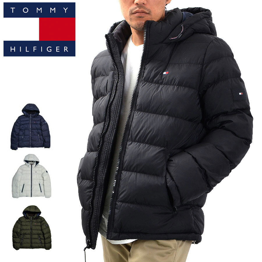 トミー ヒルフィガー ダウンジャケット メンズ TOMMY HILFIGER トミー ヒルフィガー ダウンジャケット 158AN508 クラシック フード ジャケット 中綿ジャケット ダウン ブルゾン 大きいサイズ