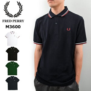 【メール便配送】FRED PERRY フレッドペリー ポロシャツ M3600 メンズ ツインチップ シャツ 半袖ポロシャツ