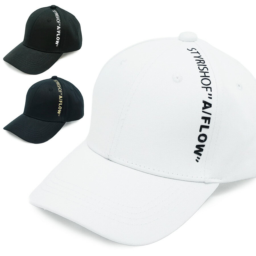 A/FLOW スラッシュ ロゴ キャップ 帽子 メンズ レディース KSH-324 おしゃれ ゴルフ スポーツ ツバ長め