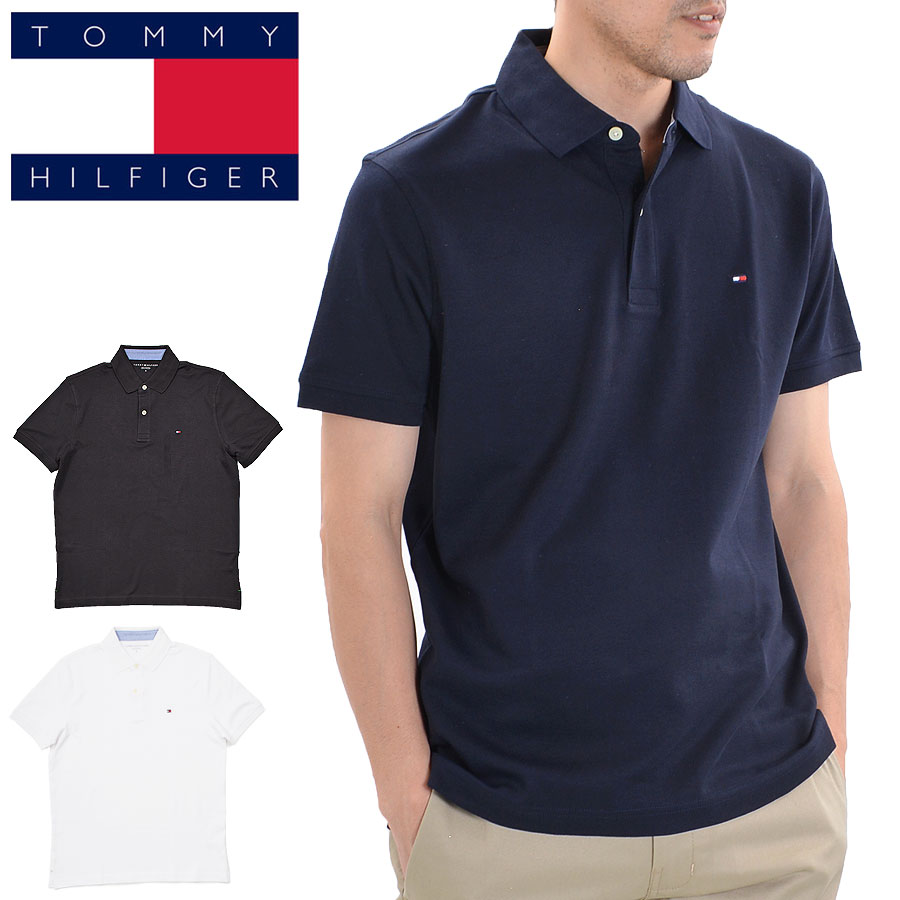 TOMMY HILFIGER トミーヒルフィガー ポロシャツ メンズ 半袖 ブランド 78J8750 ワンポイント 襟付きTシャツのサムネイル