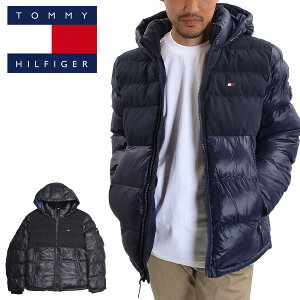 【売切り超特価】TOMMY HILFIGER トミー ヒルフィガー ダウンジャケット メンズ フード 中綿 切替 ジャケット アウター 150AN232 冬 ブランド