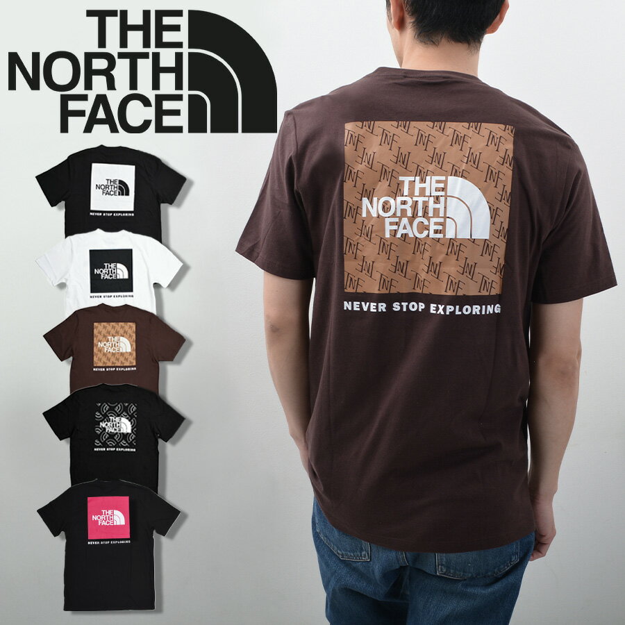 THE NORTH FACE ノースフェイス Tシャツ メンズ 半袖 ボックスロゴ モノグラム バックプリント 大きいサイズ レディース ユニセックス NF0A812H BOX NSE TEE