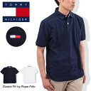 TOMMY HILFIGER トミーヒルフィガー ポロシャツ メンズ 半袖 ワンポイント ロゴ クラシックフィット 袖ロゴ 13H1867 大きいサイズ