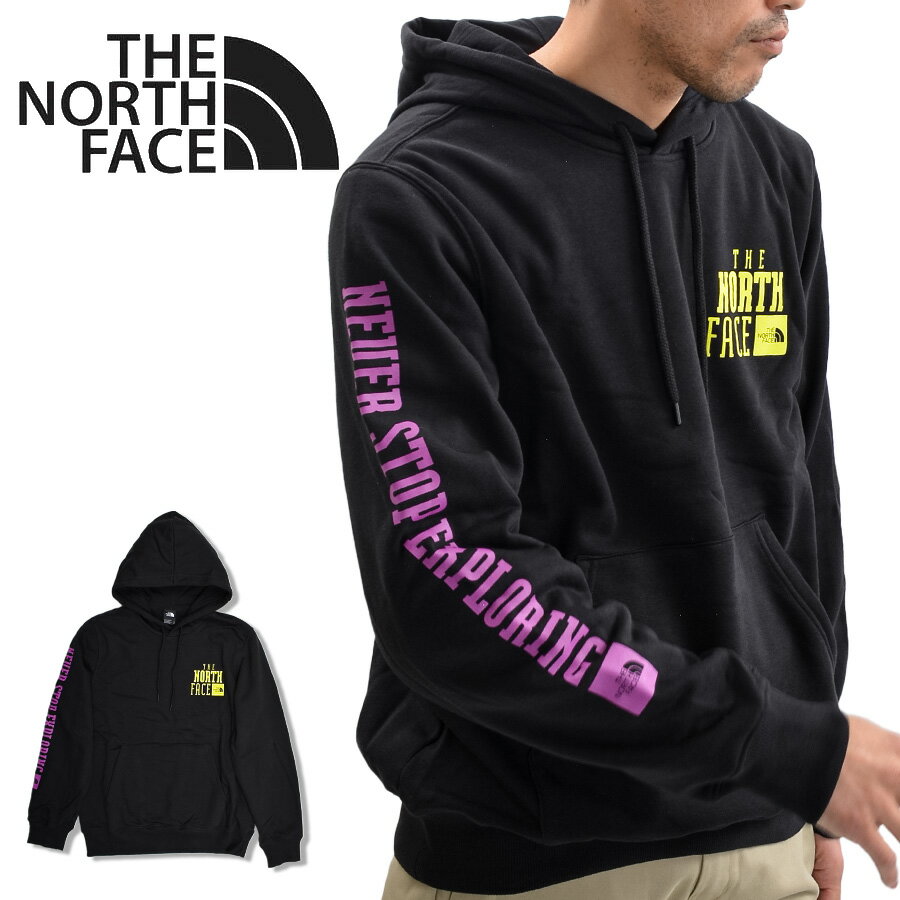 THE NORTH FACEノースフェイス パーカー メンズ ブランド プルオーバー 袖ロゴ 裏起毛 フーディー NF0A8121