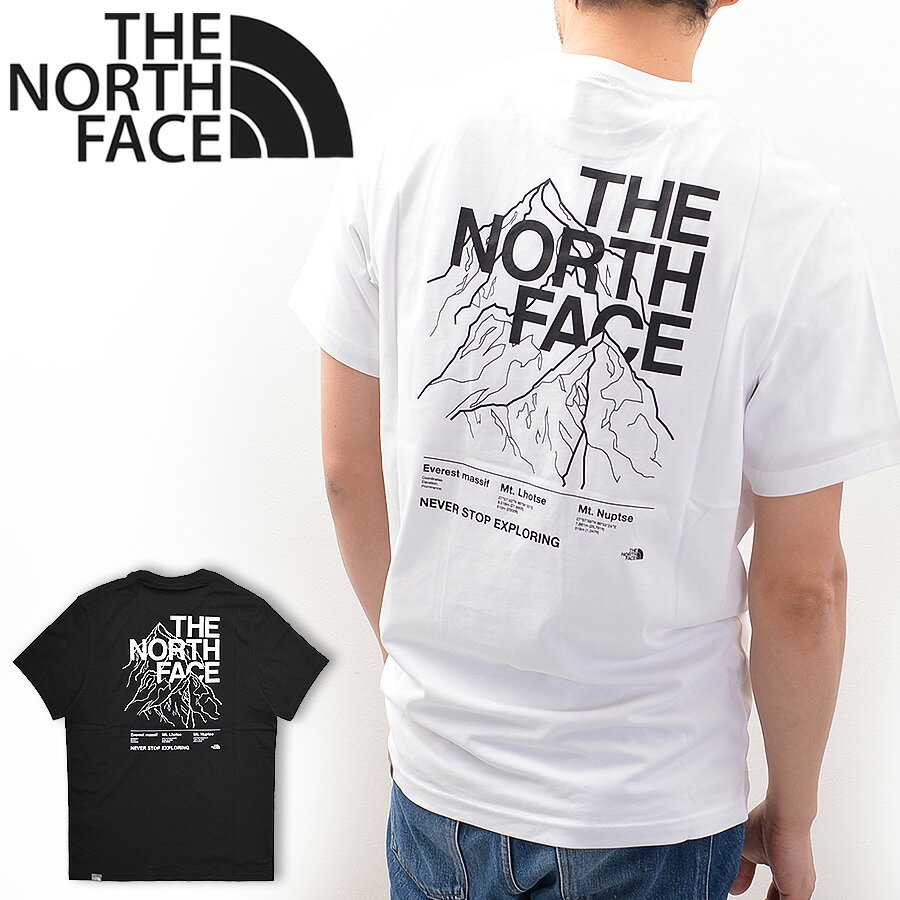 THE NORTH FACE Tシャツ メンズ 半袖Tシャツ ノースフェイス NF0A7Z9K ロゴ バックプリント ハーフドーム MEN'S SS MOUNTAIN OUTLINE TEE アウトドア