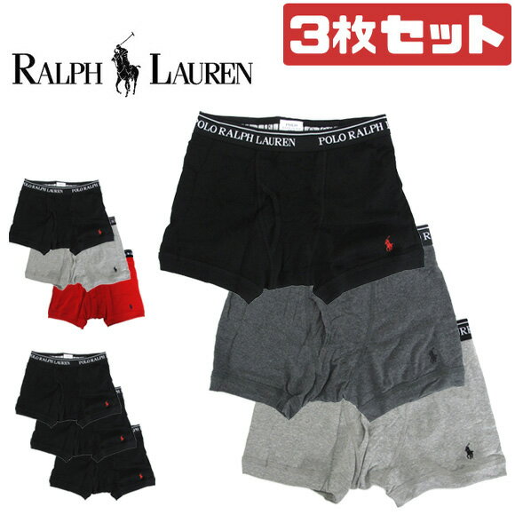 ポロ ラルフ ローレン 【3点セット】ポロ ラルフローレン POLO Ralph Lauren パンツLCBB RCBB ボクサーパンツ 下着 無地 BOXER PANTS ギフト 贈り物 プレゼント 男性用 メンズ