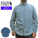 【メンズ】POLO RALPH LAUREN ポロ・ラルフローレン シャツ 703283 713843 ONE POINT PONY DENIM SHIRT CHAMBRAY SHIRT ワンポイントポニー デニムシャツ シャンブレーシャツ