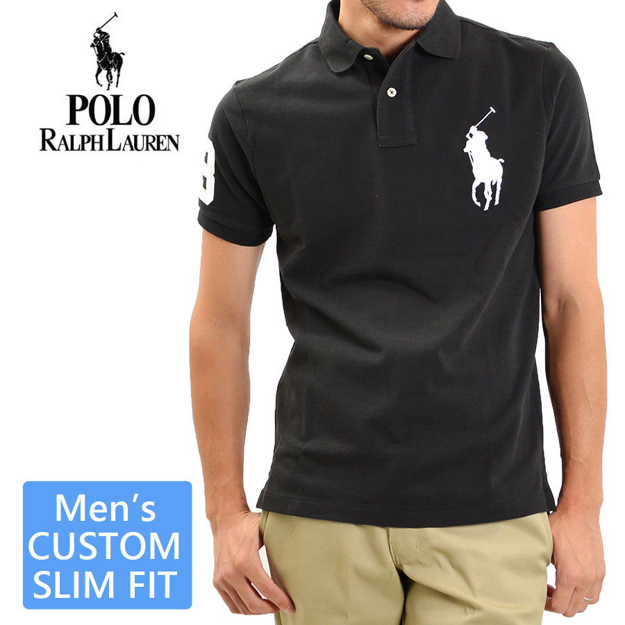 【メール便配送】POLO RALPH LAUREN ポロ ラルフローレン 半袖 メッシュ ポロシャツ メンズ カスタムスリム 688969 ビッグポニーのサムネイル