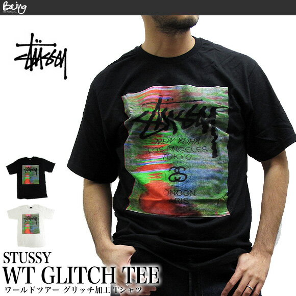 ステューシー STUSSY Tシャツ 1903757 メンズ ワールドツアー グリッチ 半袖Tシャツ MENS WT GLITCH SS TEE WORLD TOUR ストリート B系 ダンス スケーター 【メール便対応・メンズ・レディース】 02P09Jan16