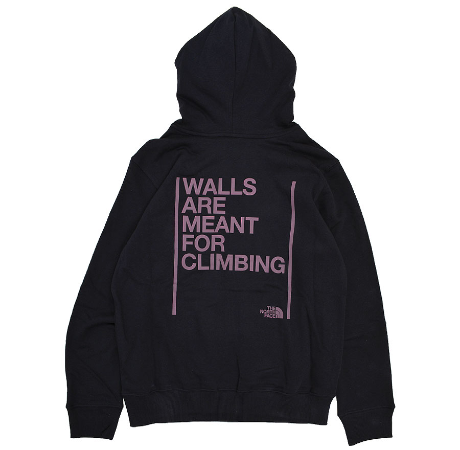 THE NORTH FACE ノースフェイス パーカー 裏起毛 プルオーバー U WALLS ARE MEANT FOR CLIMBING P/O HOODIE 壁は登るためにある NF0A3YDN