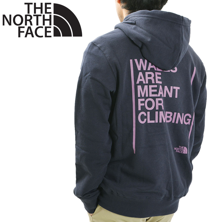 THE NORTH FACE ノースフェイス パーカー 裏起毛 プルオーバー U WALLS ARE MEANT FOR CLIMBING P/O HOODIE 壁は登るためにある NF0A3YDN