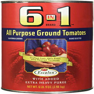 6 in 1 ړIOEhg}gANo. 10 ʁA(6 |h 9 IX) 6 in 1 All Purpose Ground Tomatoes, No. 10 Can, (6 Pound 9 Ounces)