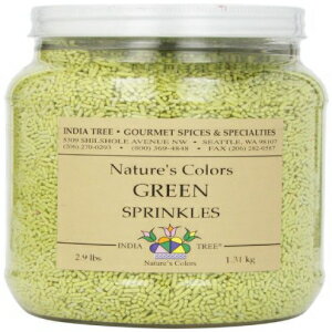 India Tree Nature's Colors スプリンクル、グリーン、2.9 ポンド India Tree Nature's Colors Sprinkles, Green, 2.9-Pound