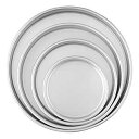 Wilton ラウンドケーキパン アルミニウム 4個セット 6インチ、8インチ、10インチ、12インチのケーキ用 Wilton Round Cake Pans,...