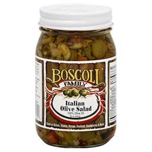 Boscoli Family イタリアン オリーブ サラダ、16 オンス (6 個パック) Boscoli Family Italian Olive Salad, 16 OZ (Pack of 6)