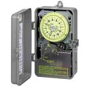 Intermatic R8816P101C Timer, 240V 3Hp Dpst Sprinkler & Irrigation Mechanical Timer W/14-Day Skipper