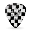 Planet Waves D'Addario Accessories Checkerboard Celluloid Guitar Picks, Light, 100 Pack