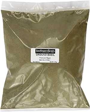 JustIngredients バジルグラウンド ルース 500 g (2 個パック) JustIngredients Basil Ground Loose 50..