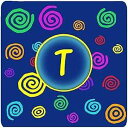 Caroline's Treasures CJ1011-TFC Letter T Initial Monogram - Blue Swirls Foam Coaster Set of 4 Set of 4 Cup Coasters for Indoor Outdoor, Tabletop Protection, , Mouse pad Material